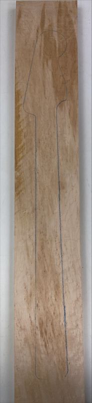 Neck Bird's Eye Maple 1180x160x26mm, Unique Piece #047